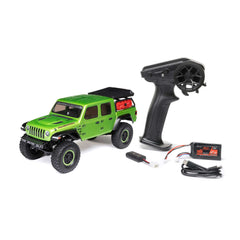 Copy of 1/24 SCX24 Jeep JT Gladiator 4WD Rock Crawler Brushed RTR, Green