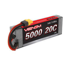 7.4V 5000mAh 2S 20C DRIVE Hardcase LiPo Battery: UNI 2.0 Plug