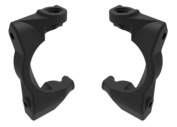 Caster blocks (c-hubs), left & right (black)