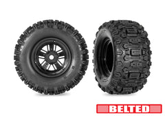 Funco Replica Black Wheels w/ Sledgehammer Tires (2)