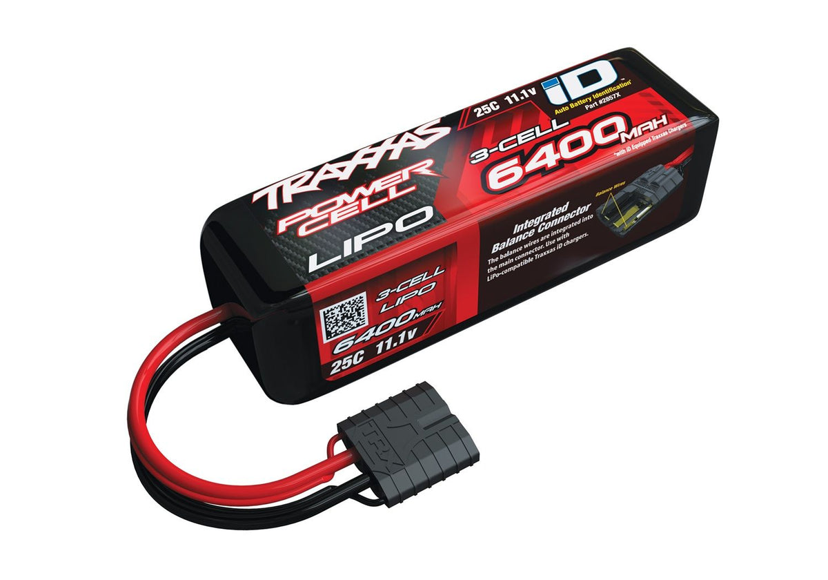 6400 mAh 11.1 Volt 3-Cell LiPo Battery