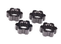 24 mm Gray Aluminum Splined Hex Wheel Hubs (4)