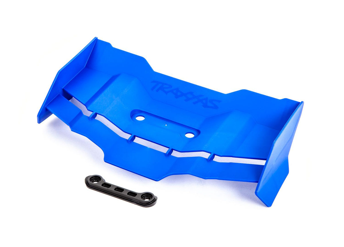 Blue Rear Wing with Hardware