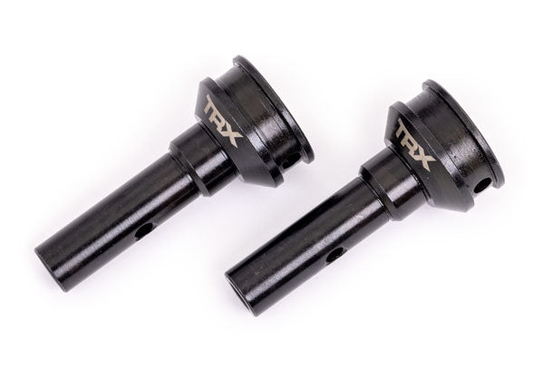 Stub axles, hardened steel (2) (for steel constant-velocity driveshafts) (fits Sledge®)