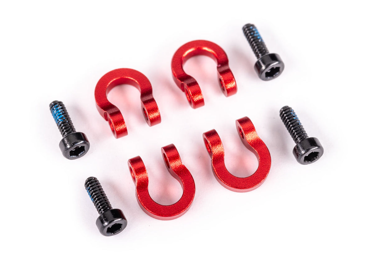 BUMPER D-RINGS ALUM RED