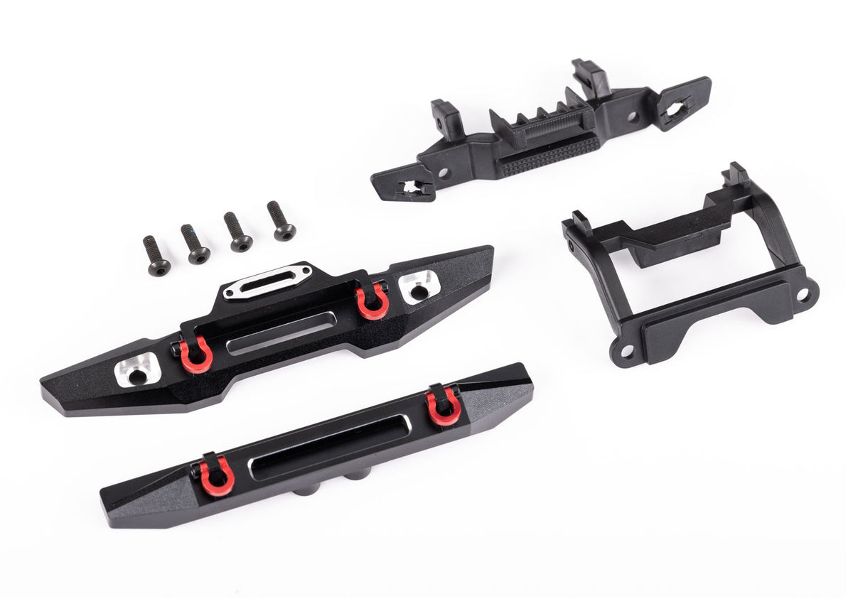 BUMPER FRONT (1) REAR (1) ALUM BLK