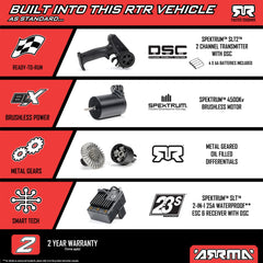 MOJAVE GROM 223S BLX Brushless 4X4 Small Scale Desert Truck RTR with DSC