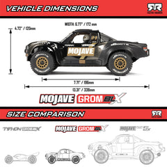 MOJAVE GROM 223S BLX Brushless 4X4 Small Scale Desert Truck RTR with DSC