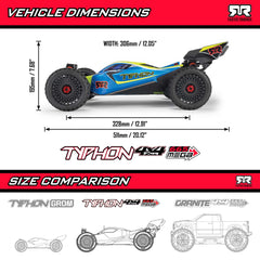 1/8 TYPHON MEGA 665 4X4 RTR Brushed Buggy