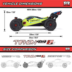 1/8 TYPHON 223S BLX Brushless 4X4 Buggy RTR with DSC