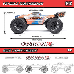 1/8 KRATON 4X4 6S BLX BRUSHLESS V6 SPEED TRUCK RTR