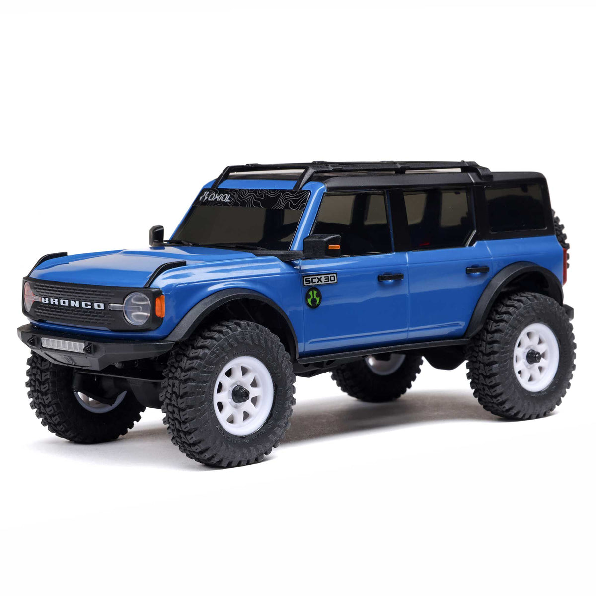 1/30 SCX30 Ford Bronco 4X4 RTR Brushed Rock Crawler (Battery & Charger Included)