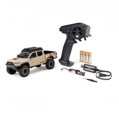 1/30 SCX30 Toyota Tacoma TRD Pro Overland Edition 4X4 RTR Brushed Rock Crawler (Battery & Charger Included), Tan
