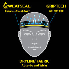 DYE X HALO - HEAD WRAP - CONCEPT BLACK/CYAN