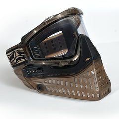 JT ProFlex Paintball Mask - Doodoo Brown Ice Dark w/ Clear Lens