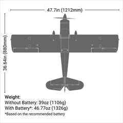 Decathlon RJG 1.2m BNF Basic with AS3X and SAFE Select