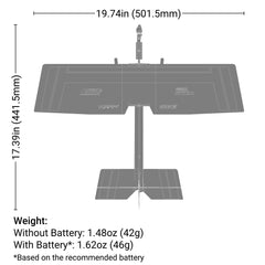 UMX Slow Ultra Stick BNF Basic with AS3X and SAFE Select