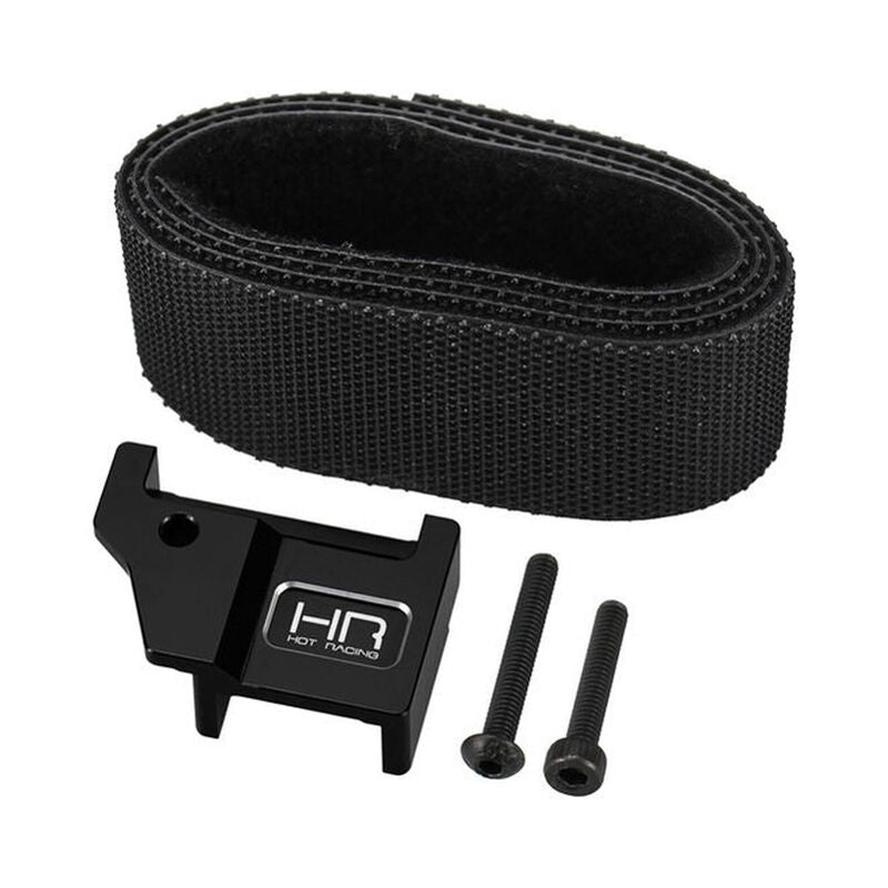 Hot Racing Aluminum Tall Battery Hold Down & Flex Strap, 1/16 ARRMA MINI KRATON