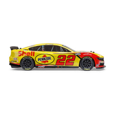 1/12 NASCAR RC Racecar Joey Logano No. 22 Shell 2025 Ford Mustang 2S AWD RTR Brushed On-Road
