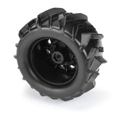 1/10 Dumont Front/Rear 2.8" MT Tires Mounted 12mm Blk Raid (2)