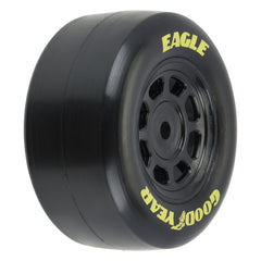 1/12 Goodyear Eagle Truck/Retro Tire F/R MTD Blk Wheels (4): NASCAR