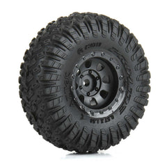 1/30 Aztek Front/Rear Mounted Black Clobber (4) for Axial SCX30