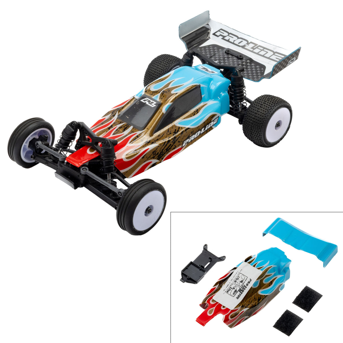 1/16 Limited Edition Pre-Cut/Pre-Painted Brute Body Checkmate with Clipless System: ARRMA MINI KRATON