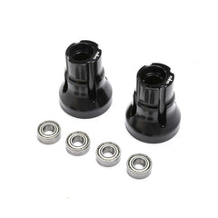 Team Losi Racing Rear Axle Mount Set,3 Deg, AL, BLK: LMT, TTLMT
