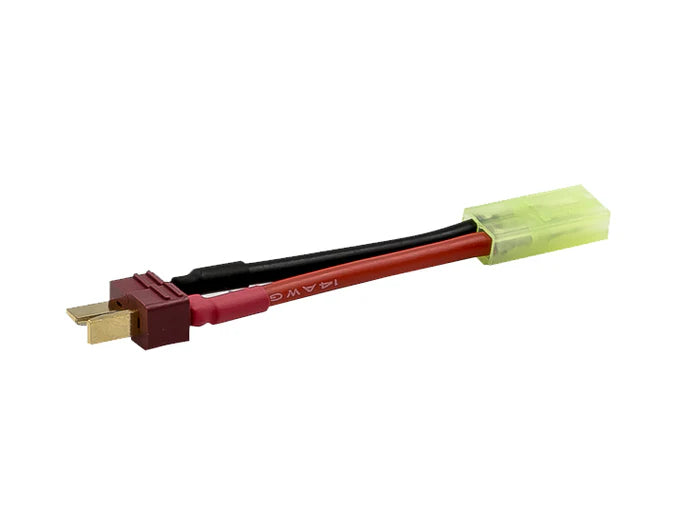 Battery Adapter: Small Female to Male T-Connector Battery Adapter - 3.5"