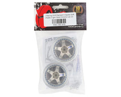 DS Racing Drift Element 5 Spoke Drift Wheels (Gold & Chrome) (2) (Adjustable Offset) w/12mm Hex