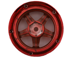 DS Racing Drift Element 5 Spoke Drift Wheels (Red Chrome) (2) (Adjustable Offset) w/12mm Hex
