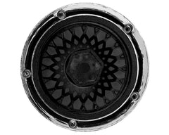 DS Racing Element Mesh 1/10 Drift Wheels (Gunmetal w/Chrome Lip) (2) (Adjustable Offset) w/12mm Hex