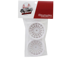 Eastbay Sliders JT18 1/10 Drift Wheels (White) (2) (6mm Offset) w/12mm Hex