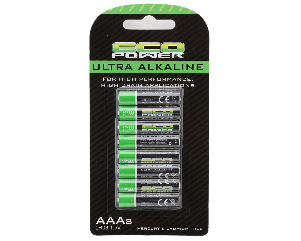 EcoPower Ultra Alkaline AAA Batteries (4) (Mercury & Cadmium Free)