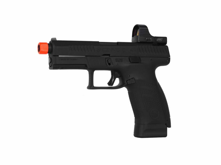CZ P-10C CO2 Airsoft Pistol, Optic Ready, Outer Threaded Barrel - Black