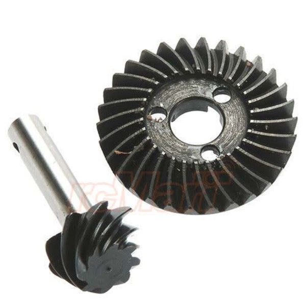 Hot Racing SCX10 II AR44 HD Steel Overdrive 6-Bolt Bevel Gear Set (27T/8T)