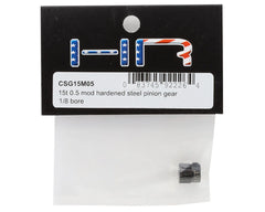 Hot Racing Mod 0.5 Hard Blackened Steel Pinion Gear (3.17mm Bore) (15T)