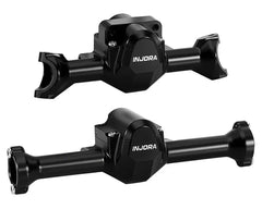 Injora Axial SCX30 Aluminum Front & Rear Axle Housings Set (Black)