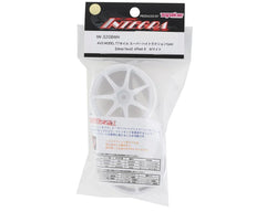 Integra AVS Model T7 Super High Traction Drift Wheels (White) (2) (8mm Offset) w/12mm Hex
