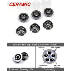 Modify Ball Bearing Sets - 6pcs 8mm Steel "J-CAGED"
