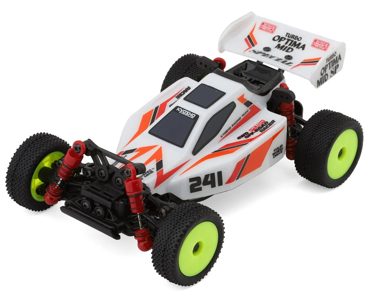 Kyosho MB-010VE Mini-Z Buggy Turbo Optima Readyset (White) w/2.4GHz Radio