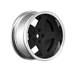 5 Spoke Matte Black 1/10 Drift Wheel, 2, 4, 6, 8mm Offset, 12mm Hex, 4pcs