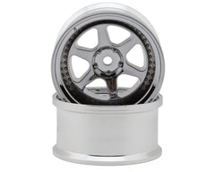 LAB Meister L1 1/10 Drift Wheels (Chrome) (2) (6mm Offset) w/12mm Hex