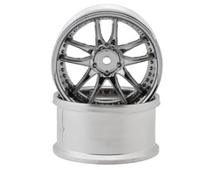 LAB Work Emotion CR3P 1/10 Super High Traction Drift Wheels (8mm Offset) (Chrome) (2) w/12mm Hex