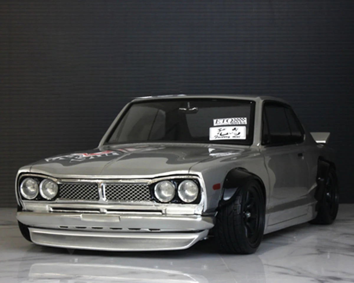 Pandora RC 1/10 Nissan Skyline KPGC10 HT 2000GT-R "Hakosuka" Drift Body Set (Clear) (257-260mm)