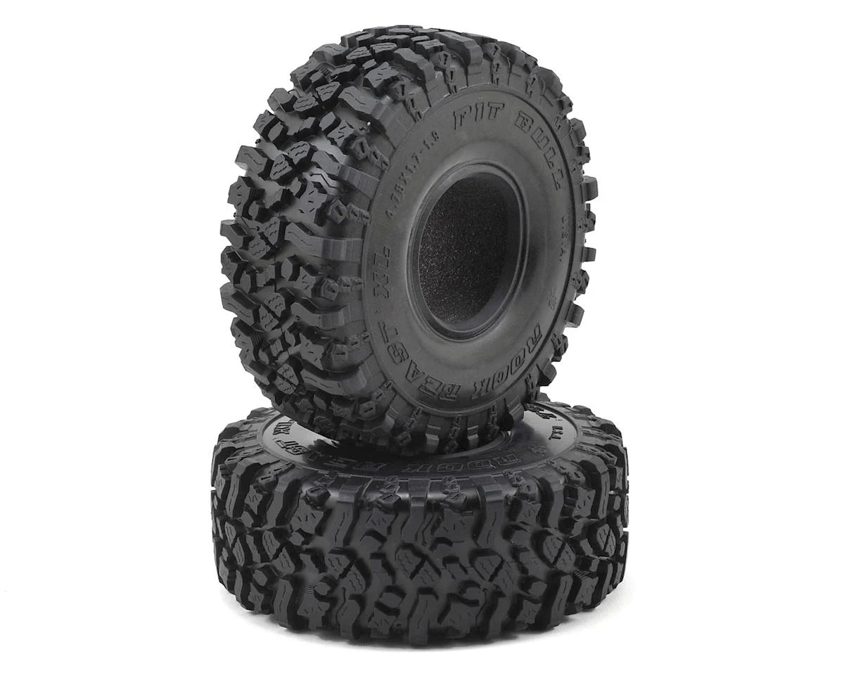 Pit Bull Tires 1.9" Rock Beast XL Scale Rock Crawler Tires w/Foams (2) (Alien)