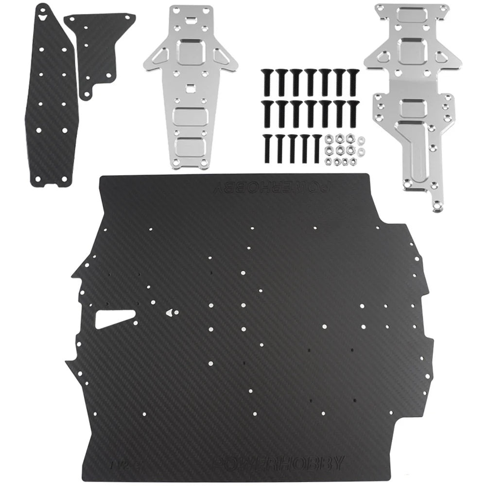 PowerHobby Carbon Fiber GT width Chassis for Arrma Limitless V2