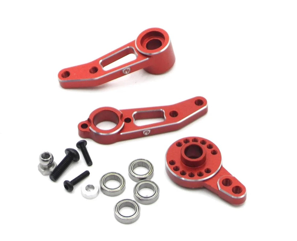 Aluminum Steering Arm Set, Red for MST RMX 2.5