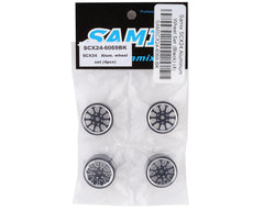 Samix SCX24 Aluminum 1.0" Wheel Set (Black) (4)