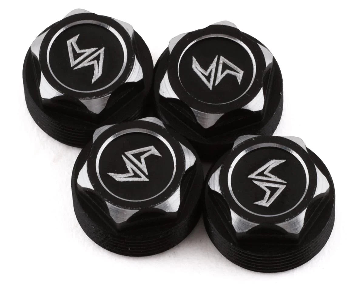 Samix SCX24 Aluminum Scale Wheel Hub (Black) (4) (Samix Beadlock Wheel Only)